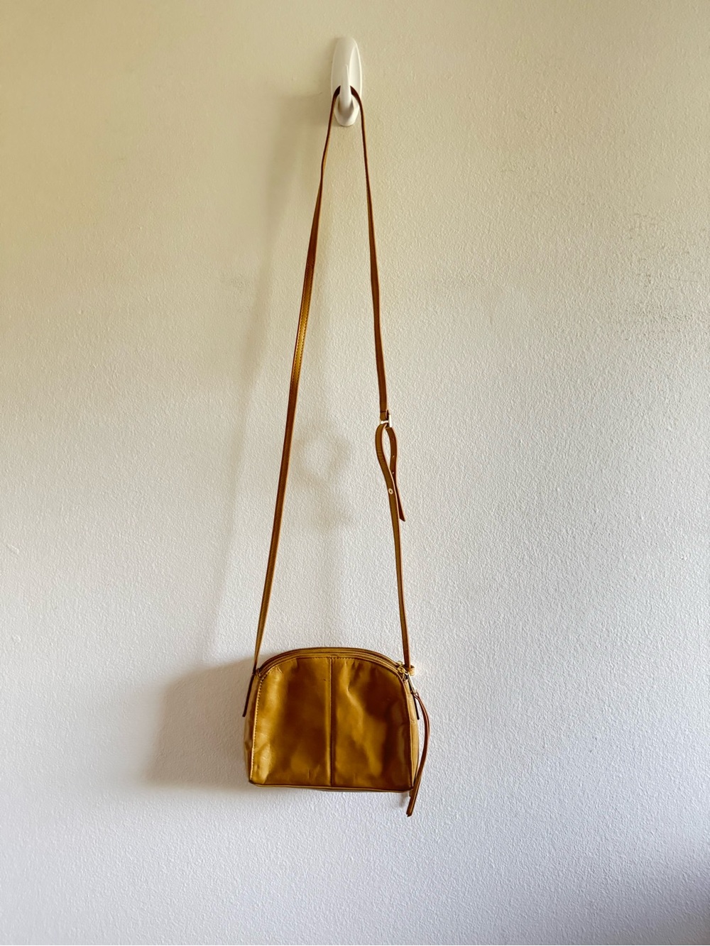 HOBO Evella Mustard Yellow Leather Crossbody Bag - Picture 2 of 13